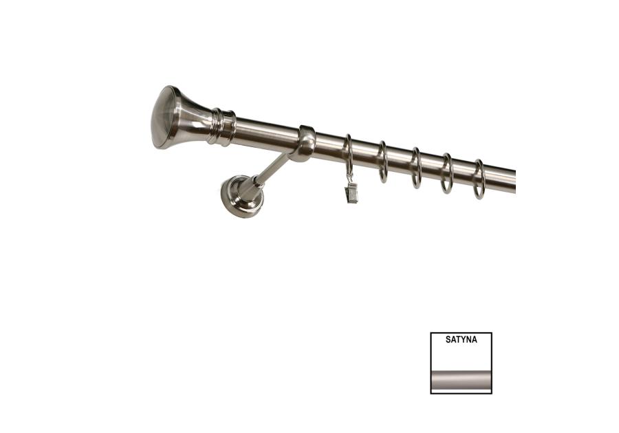 Zdjęcie: Karnisz pojedynczy Zeus fi 25 mm - 160 cm colloseum satyna KARWEL