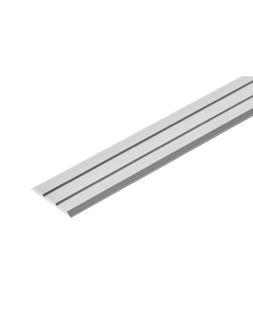 Zdjęcie: Profil progowy płaski klejony aluminium anoda 25 mm 0,9 m srebrny CEZAR