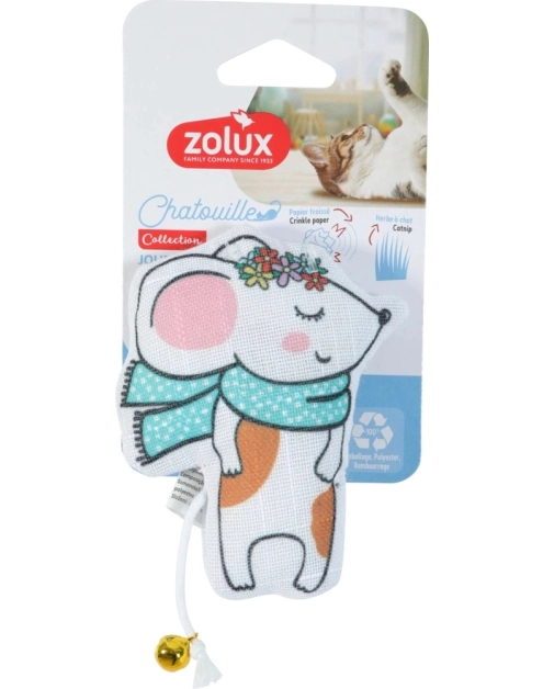 Zdjęcie: Zabawka dla kota mysz szalik 11 cm ZOLUX
