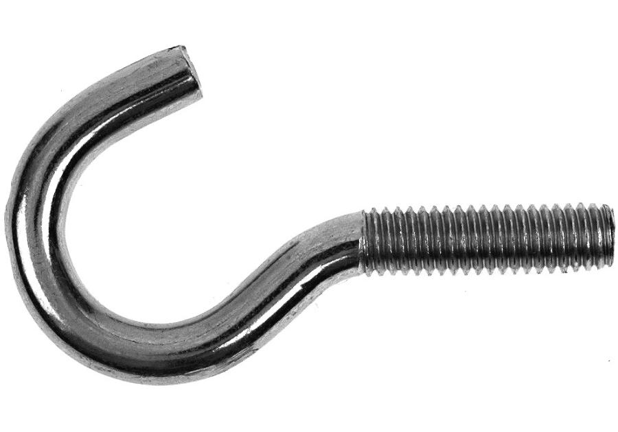 Zdjęcie: Haki wygięte z gwintem metrycznym ocynkowane M 6x60 mm - 2 szt. HSI
