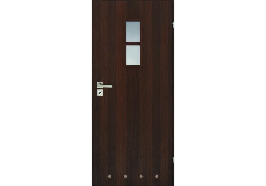 Zdjęcie: Drzwi wewnętrzne Albero 01 Orzech Rustykalny 60 cm lewe KR CENTER