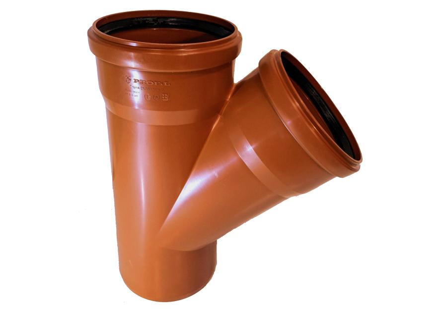 Zdjęcie: Trójnik 160x160x45 pomarańczowy PROFIL