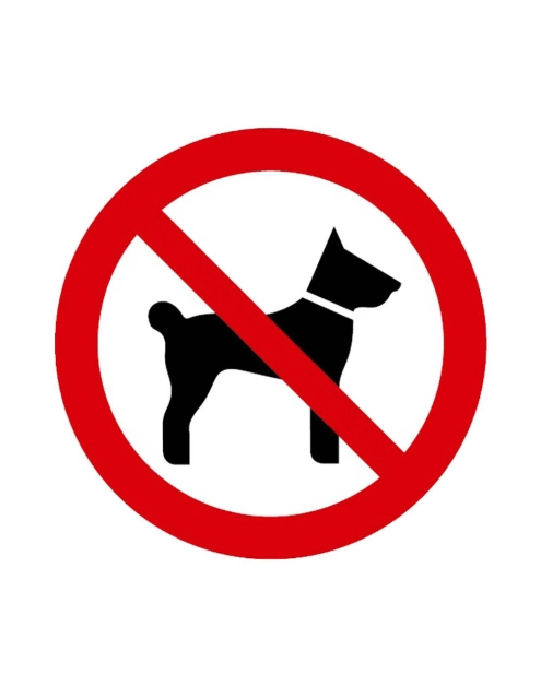 Zdjęcie: Oznaczenie "Zakaz wstępu ze zwierzętami" 10x10 cm METRO