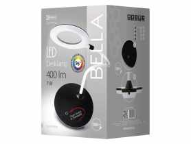 Lampa biurkowa LED Bella, biało-czarna, CRI>96 EMOS