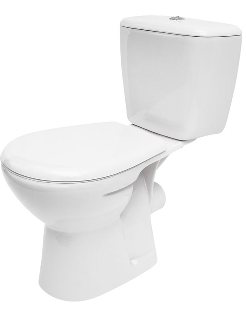 Zdjęcie: Seses wc kompakt Atlantic 3/6 odpływ poziomy deska duroplast antybakteryjna CERSANIT