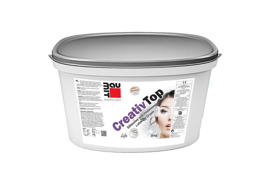 Zdjęcie: Tynk dekoracyjny CreativTop Max - Gr. A Life XXX3-9 oraz kol. W1200-W1211 BAUMIT