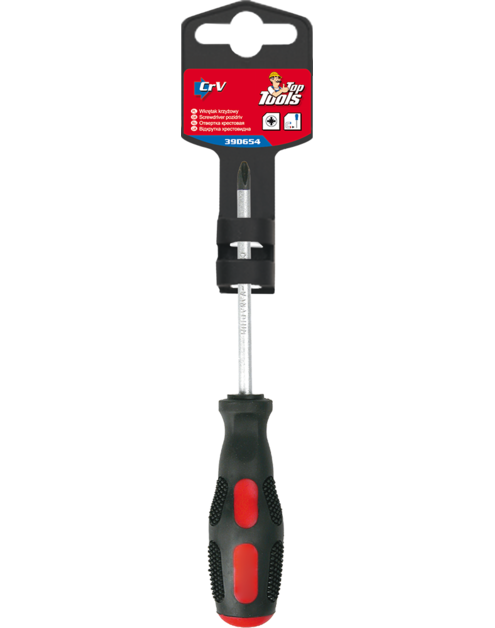 Zdjęcie: Wkrętak krzyżowy PH0 x 75 mm TOP TOOLS