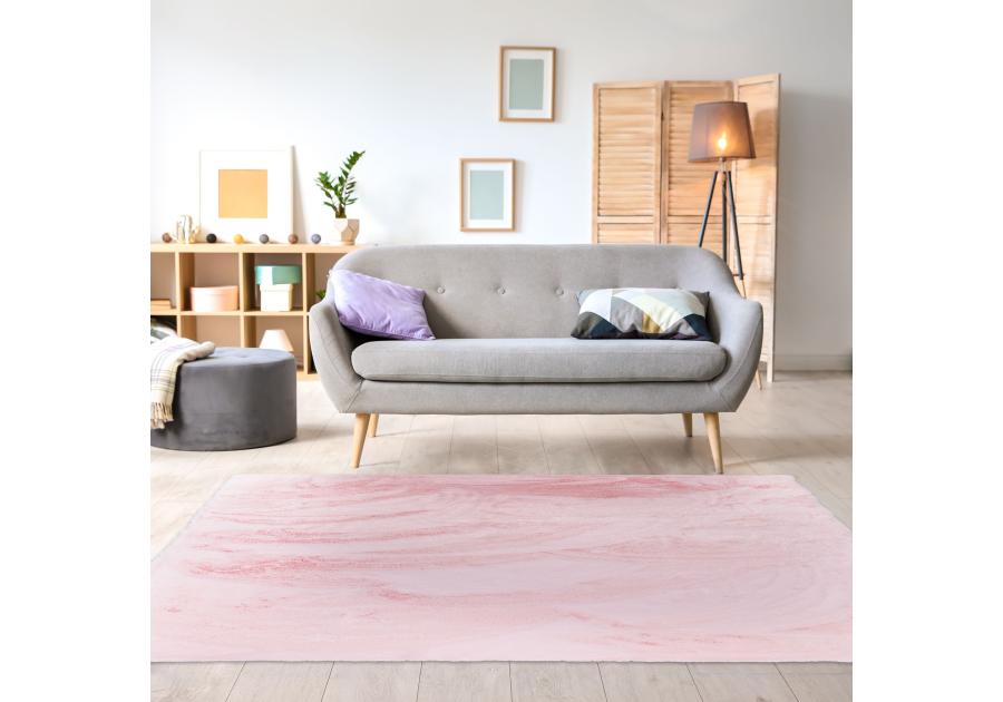Zdjęcie: Dywan Rabbit Fur jasny roż 12 60x100 cm INDAVO
