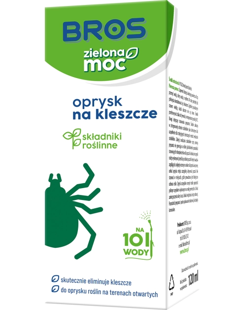 Zdjęcie: Oprysk na kleszcze Zielona Moc 120 ml BROS