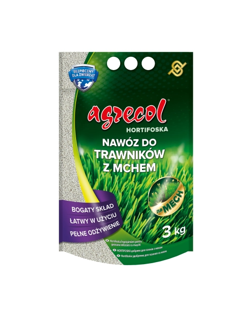 Zdjęcie: Nawóz do trawnika z mchem Hortifoska 3 kg AGRECOL