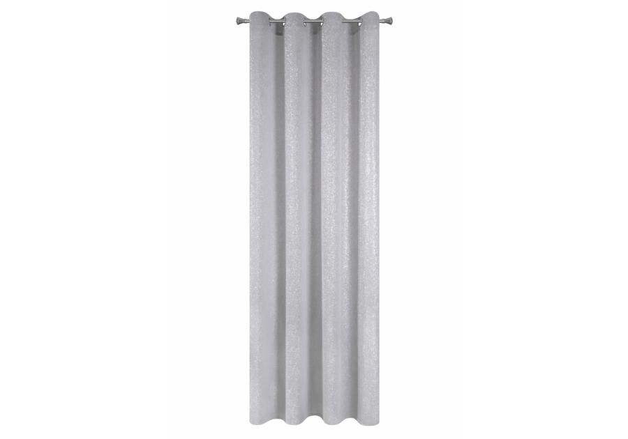 Zdjęcie: Zasłona Iceland 140x250 cm srebrna na przelotkach EUROFIRANY