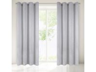 Zdjęcie: Zasłona Iceland 140x250 cm srebrna na przelotkach EUROFIRANY