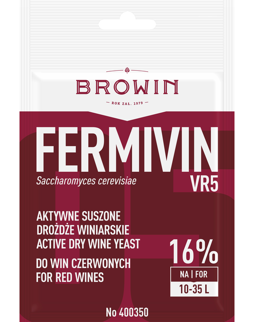 Zdjęcie: Drożdże winiarskie Fermivin VR5 7 g BROWIN