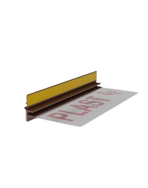 Zdjęcie: Listwa PVC BP13 Midi L300 9/3 orzech ciemny, z siatką i z uszczelką BELLA PLAST