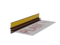 Zdjęcie: Listwa PVC BP13 Midi L300 9/3 orzech ciemny, z siatką i z uszczelką BELLA PLAST