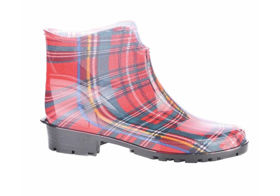 Zdjęcie: Kalosze damskie Elke 931 rozmiar 42 kratka czerwone LEMIGO