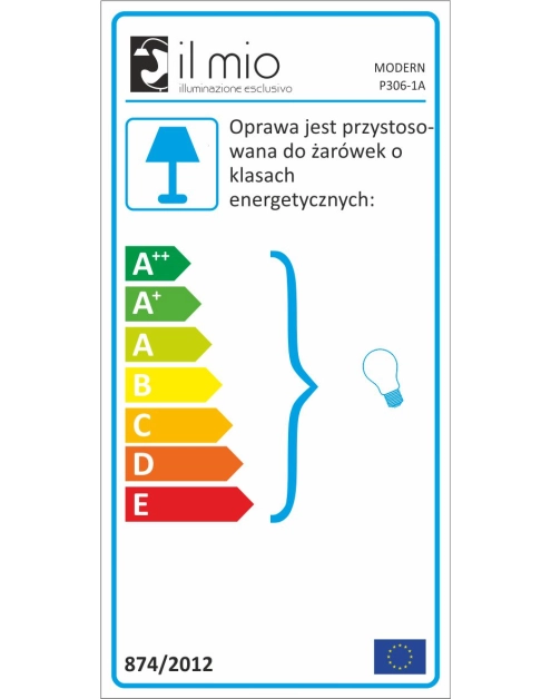 Zdjęcie: Lampa wisząca Modern E27 czarny IL MIO