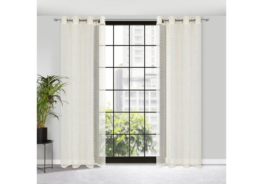Zdjęcie: Zasłona gotowa Lara140x250 cm naturalny EUROFIRANY