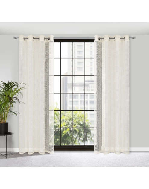 Zdjęcie: Zasłona gotowa Lara140x250 cm naturalny EUROFIRANY