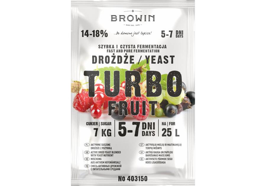 Zdjęcie: Drożdże winiarskie Turbo Fruit 5-7 dni BROWIN