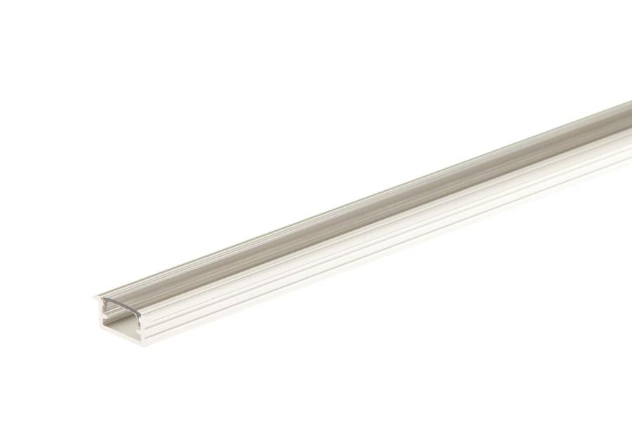 Zdjęcie: Kształtownik z kołnierzem do taśmy LED 14x7 mm - 1 m osłonka przezroczysta CEZAR
