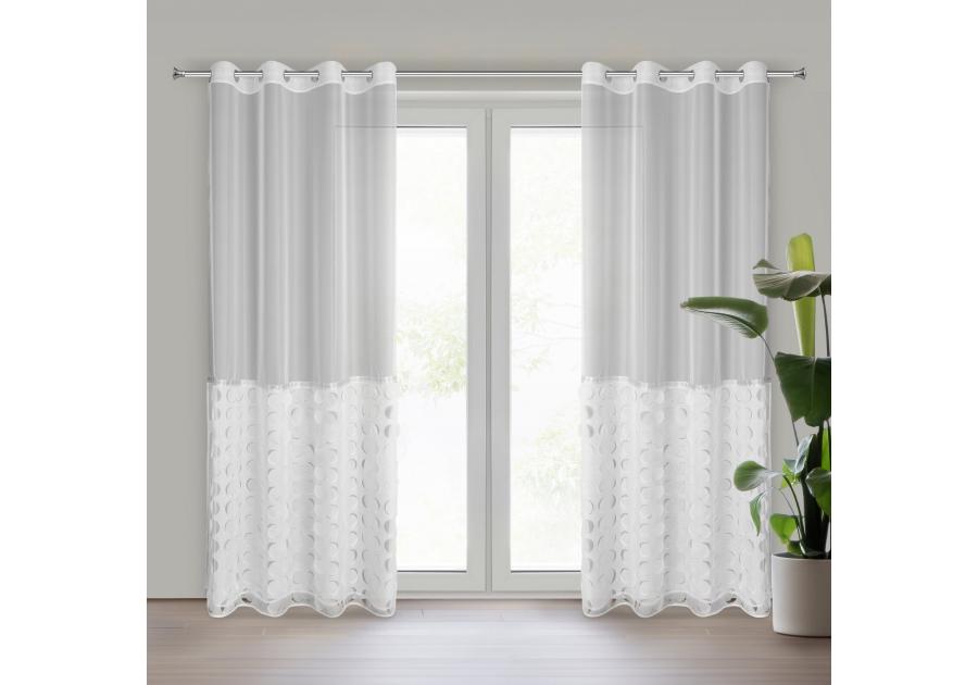 Zdjęcie: Firana gotowa Debora 140 x 250 cm biały EUROFIRANY