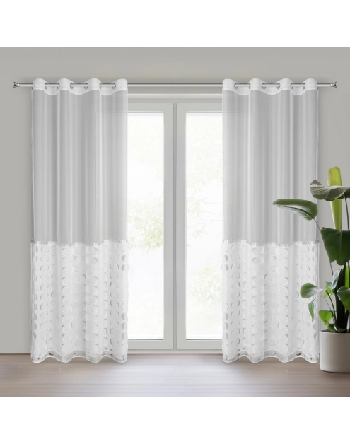 Zdjęcie: Firana gotowa Debora 140 x 250 cm biały EUROFIRANY