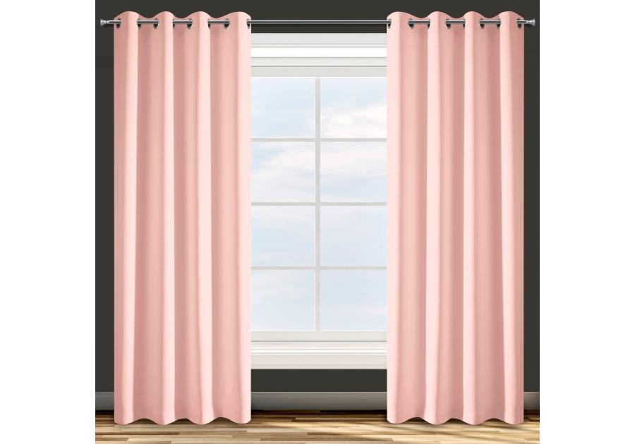 Zdjęcie: Zasłona gotowa D91 Adore 140 x 250 cm pudrowy róż EUROFIRANY