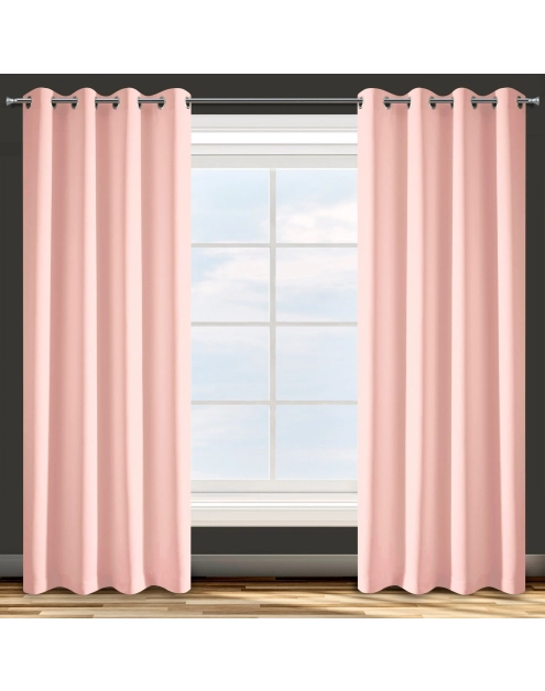 Zdjęcie: Zasłona gotowa D91 Adore 140 x 250 cm pudrowy róż EUROFIRANY