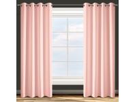 Zdjęcie: Zasłona gotowa D91 Adore 140 x 250 cm pudrowy róż EUROFIRANY