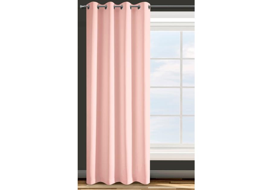 Zdjęcie: Zasłona gotowa D91 Adore 140 x 250 cm pudrowy róż EUROFIRANY