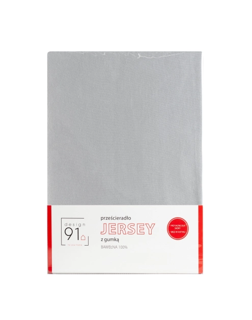 Zdjęcie: Prześcieradło Jersey z gumką 240x220 + 30 cm srebrne EUROFIRANY