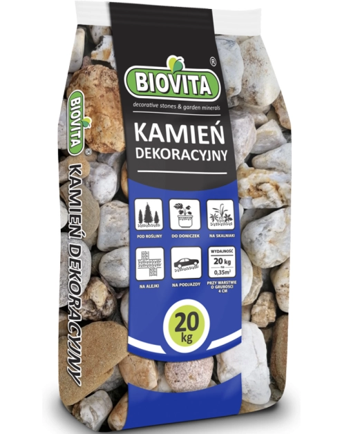 Zdjęcie: Otoczak Żwir Antyczny 30-60mm 20 Kg BIOVITA