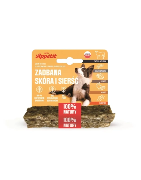 Zdjęcie: Baton do żucia dla psa zadbana skóra i sierść 12 cm 40 g COMFY APPETIT