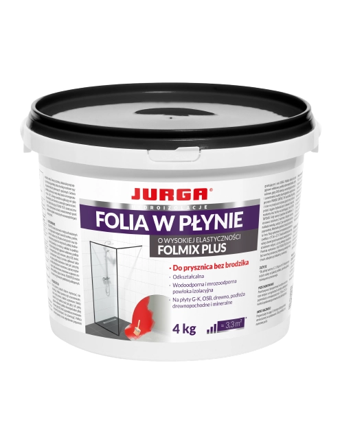 Zdjęcie: Folia w płynie na podłoża krytyczne Folmix Plus 4 kg JURGA