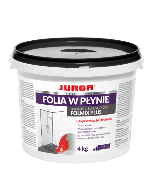 Zdjęcie: Folia w płynie na podłoża krytyczne Folmix Plus 4kg JURGA