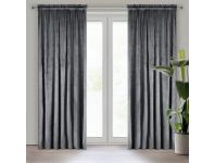 Zdjęcie: Zasłona gotowa Melanie na taśmie 140 x 270 cm grafitowy EUROFIRANY