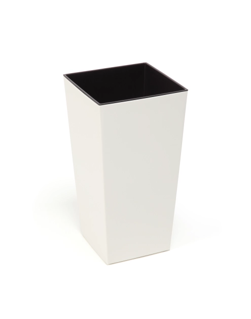 Zdjęcie: Doniczka Finezja 14x14x26 cm kremowa LAMELA