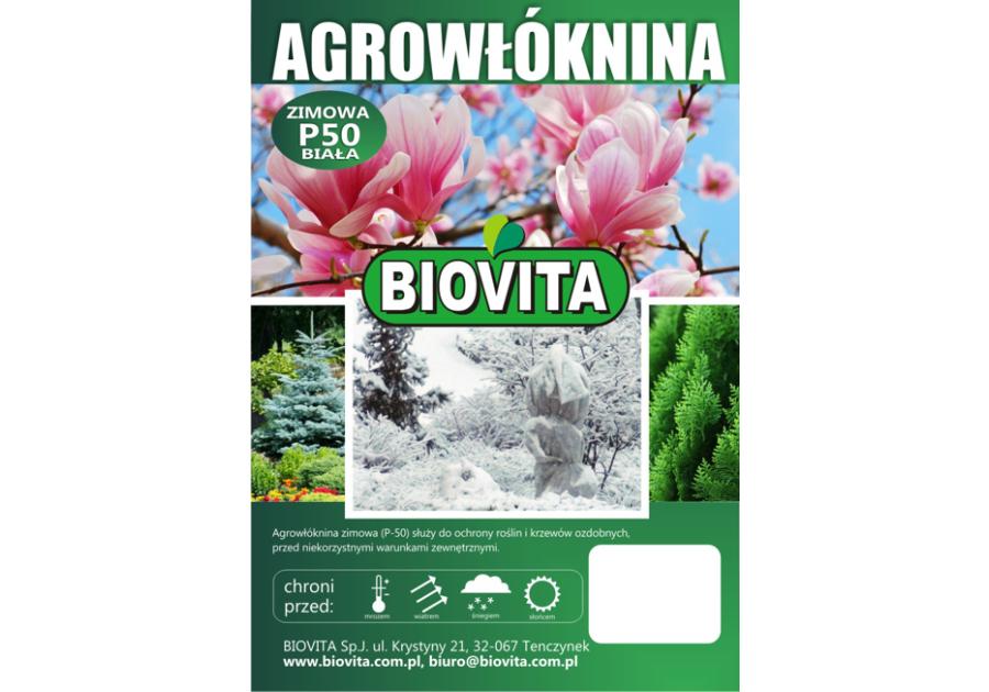 Zdjęcie: Agrowłóknina P-50 biała 1,6x50 m BIOVITA