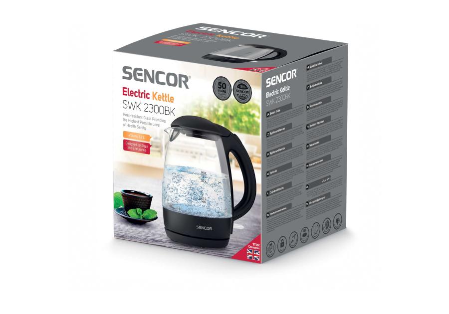 Zdjęcie: Czajnik elektryczny Kettle szklany SWK 2300BK SENCOR
