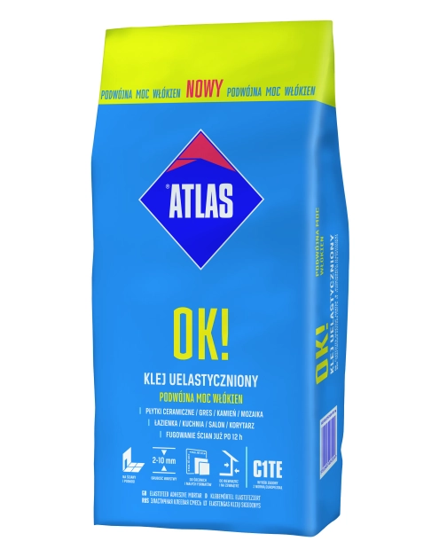 Zdjęcie: Klej uelatyczniony Ok 5 kg ATLAS