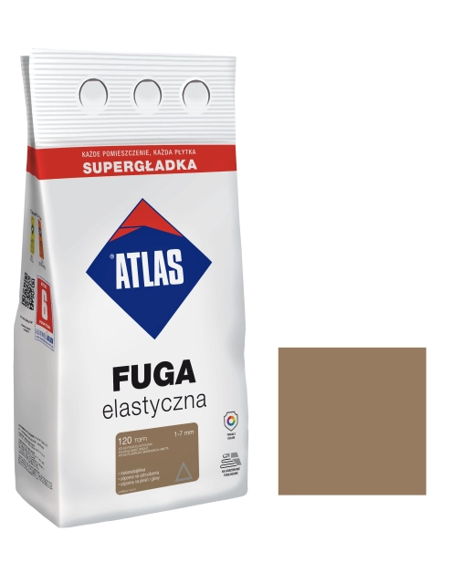 Zdjęcie: Fuga elastyczna kolor 120 toffi alubag 5 kg ATLAS
