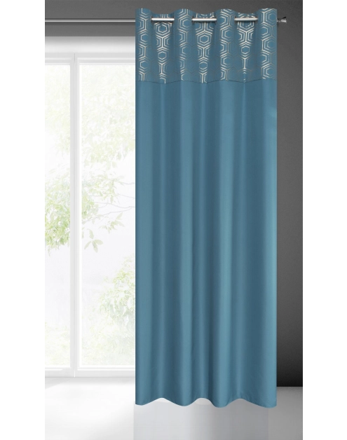 Zdjęcie: Zasłona gotowa Dafne 140 x 240 cm niebieski EUROFIRANY
