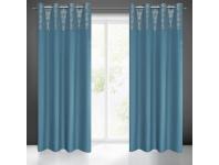 Zdjęcie: Zasłona gotowa Dafne 140 x 240 cm niebieski EUROFIRANY