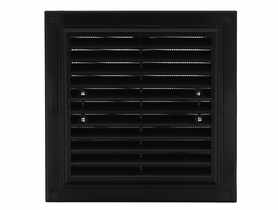 Kratka wentylacyjna MWR 175x175 mm z siatką i uchwytami mocującymi szary VENTIKA