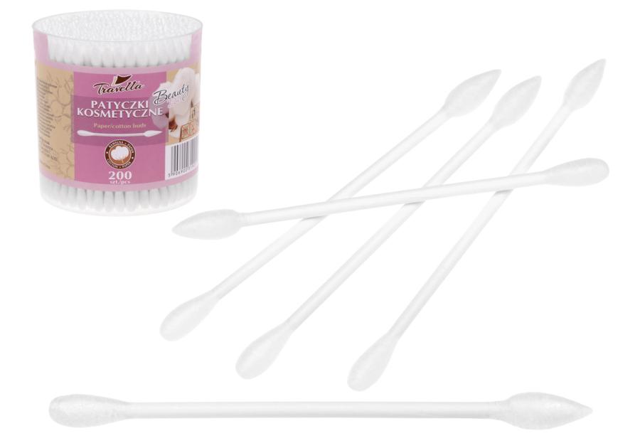 Zdjęcie: Patyczki kosmetyczne BeautyDuo 200 szt, bawełna+papier 31901 RAVI