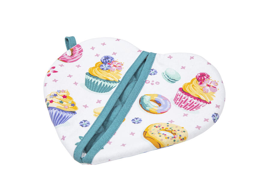 Zdjęcie: Łapka kuchenna Serduszko babcine słodkości 19,5x22 cm ALTOMDESIGN