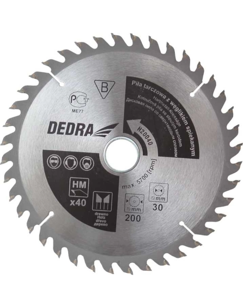 Zdjęcie: Piła tarczowa do drewna 315x40x30 mm DEDRA