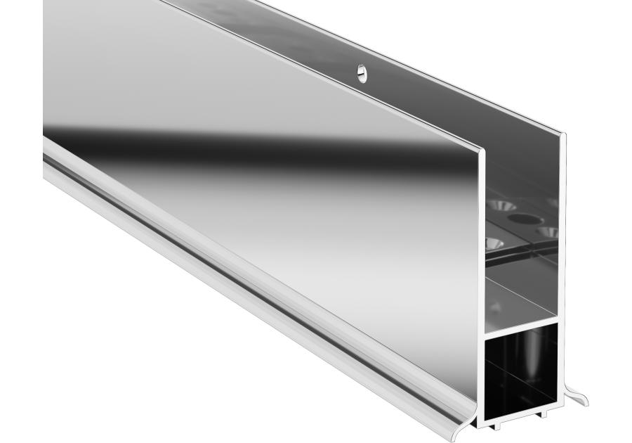 Zdjęcie: Profil poszerzający systemu Kerria Plus przyścienny Kerria Plus chrom DEANTE