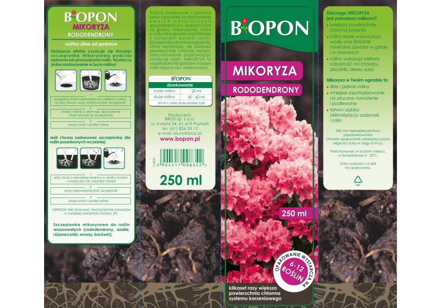 Zdjęcie: Mikoryza do rododendronów 250 ml BOPON